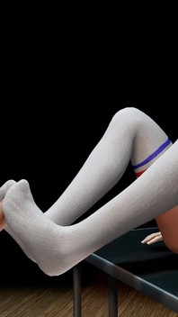 Meias longas com os pés com o dobrador de gênero Chucky