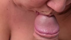 POV Blowjob / Deepthroat and Cum in Mouth