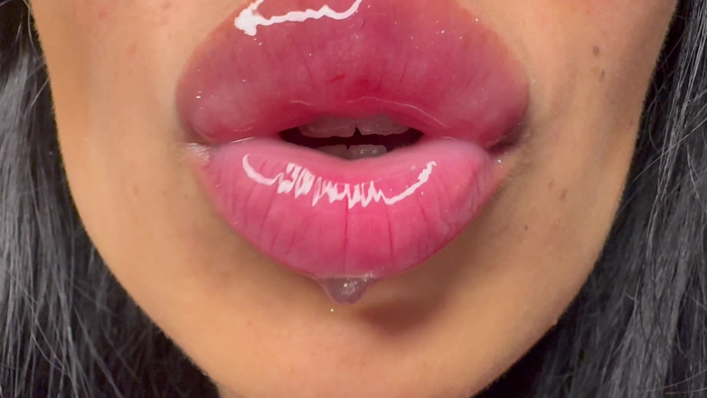 Asmr_mouth: Cumropes putih sebagai My Lipgloss