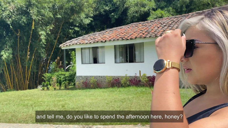 Naty Delgado: Солнечный день у бассейна, мой лучший друг мне в бассейне, пока я не сквиртую! Naty Delgado