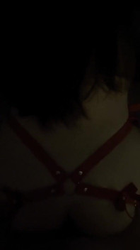 Passionate Doggy Sex Against Hotel Window, Leather Cosplay