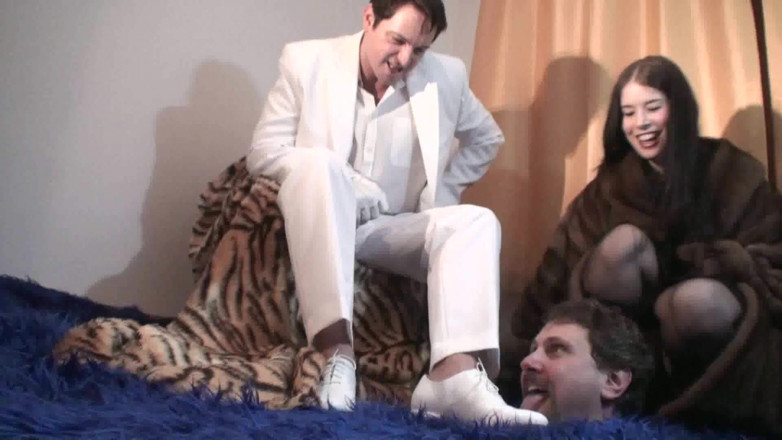 Femdom Austria: Face Lick His Masters Shoes