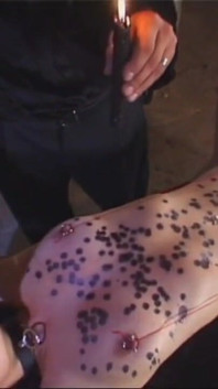 Humiliates wax play