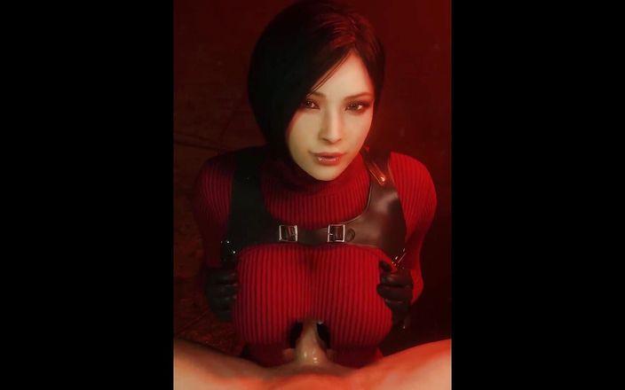 The fox 3D: Resident evil Ada Wong laat in haar werk-animatie met geluid 3D...