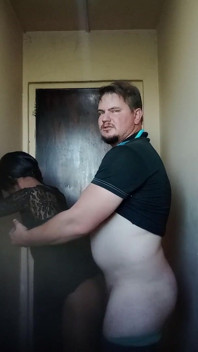 Pussy Licking, Blowjob & Standing Doggystyle Fuck