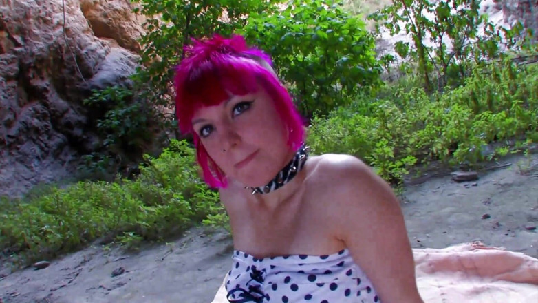 Real Home Made: Pink hair babe anal fucking big cock sucking pussy fingering