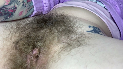 Cuteblonde666: Super wet orgasm and grool play closeup hairy pussy big...