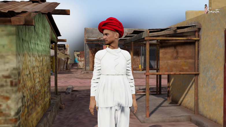 Your Savita bhabhi: Тесть відвів свою невістку-дезі Меду в село і відтрахав її.