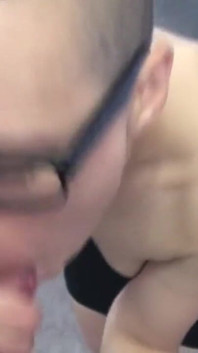 Flexible Amateur Guy Sucks Own Big Cock in Fetish Solo