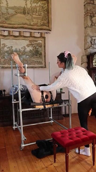 Electric Femdom Sensory Deprivation Bondage