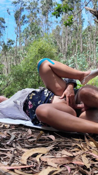 The Stepson Fucked His Stepmother Outdoors, Thinking She Was Resting