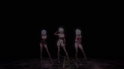 MikuMotion: [mmd] voce slabă geniu antrenament trei persoane reținere, sărind ou,...