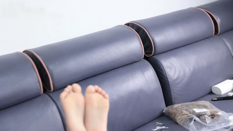 Asian bondage: The Extreme Restraints of a Barefoot Girl, Playing with Her...