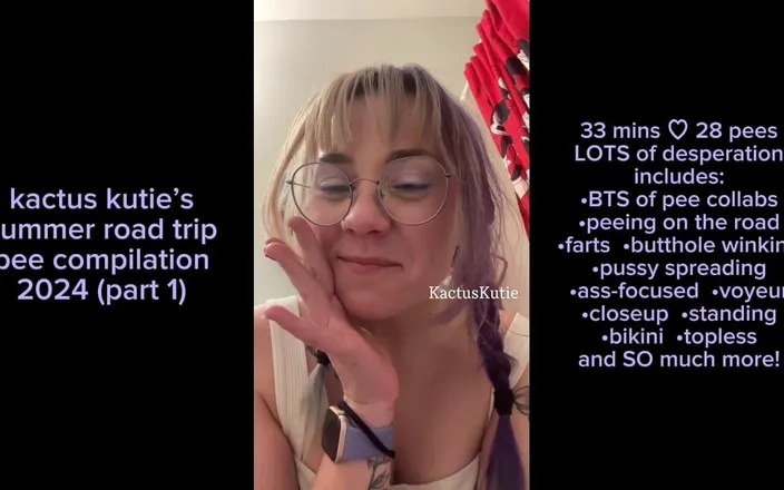 Kactus kutie: Summer Road Trip Pee Compilation Part 1