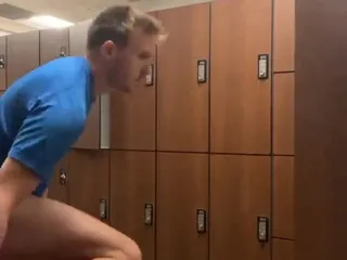 Masturbating in Locker Room