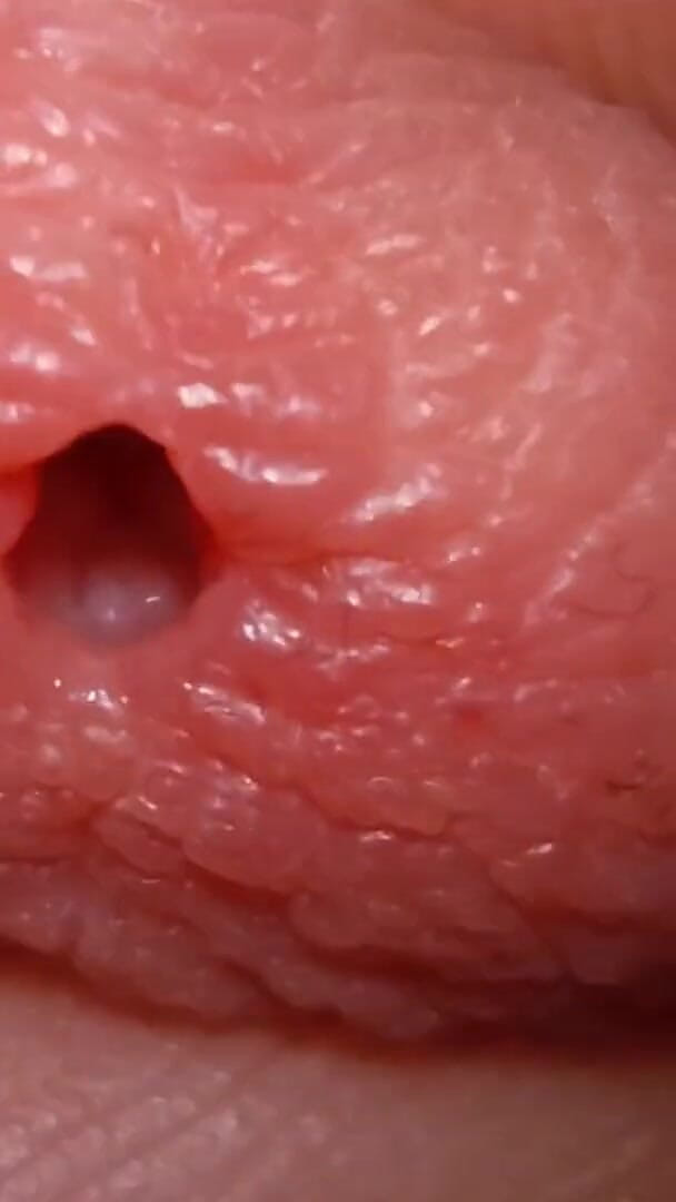 Glassofsperm: Young horny teen boy playing with his penis at night