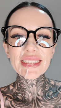 A Huge Cum Facial After Filming Porn