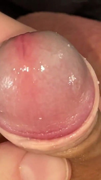 Foreskin Play Small Juicy Cock