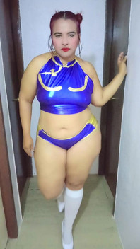 Disguised as Chun Li