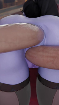 Overwatch - dziwka Wdowa wybiera Wielkiego Kutasa nad Rose (3d Animowane)