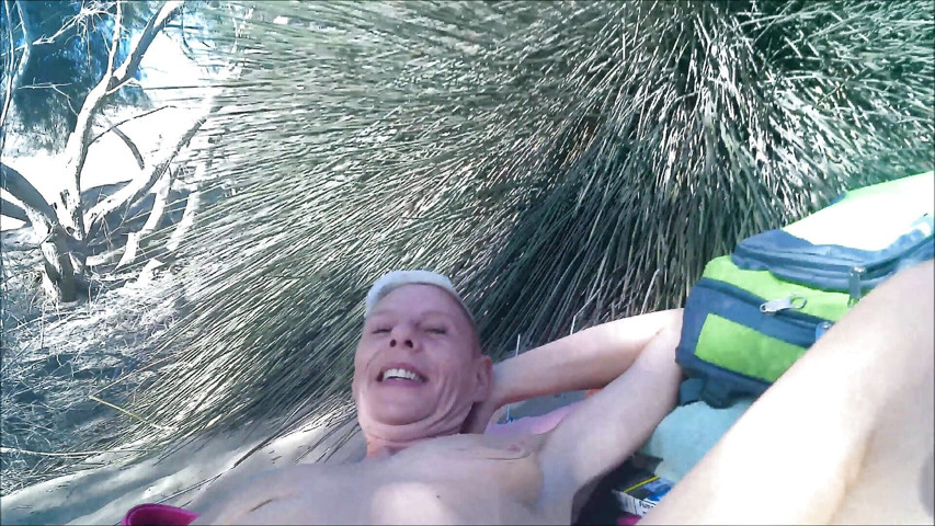 Corabitch Playing in Dunes (Cora Bitch)