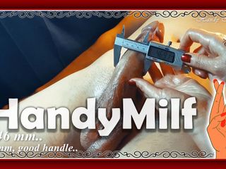 Handymilf: Measuring the cock is it a bwc? Draining cum at...
