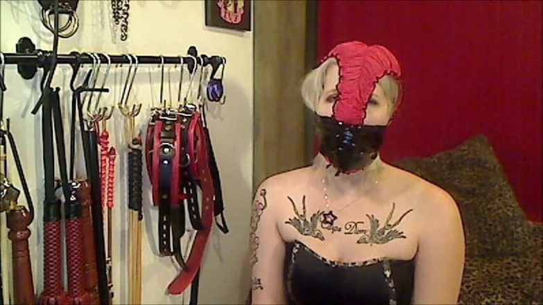 Selfgags classic: The panty gagged dominatrix! (Episode 1 of 2)
