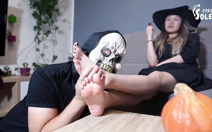 Czech Soles - foot fetish content: Halloween night magic foot worship (Special)