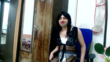 Cute & Nude Crossdresser: Beautiful sissy crossdresser femboy Sweet Lollipop with pink lips and...