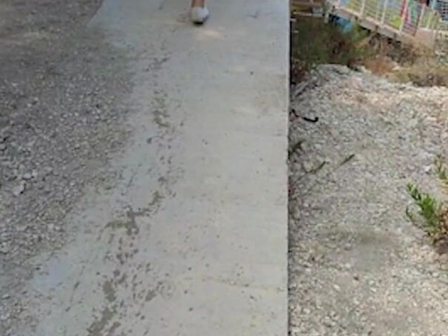 Wetting While Walking to the Beach Backstage (AproductionA)
