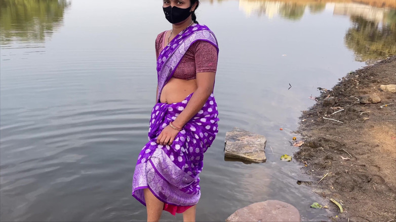 Raniki chut: Desi schönes bhabhi im freien, privater sex, volles hindi-audio