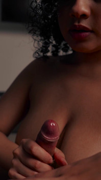 Oiled Titjob in the Shadows… My Huge Tits Make Him Explode All Over Me