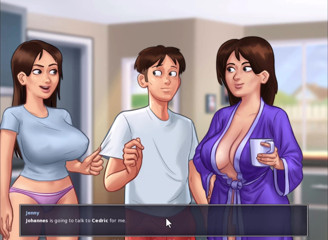 Johannes Gaming: Saga estivale - sucer les seins de Jenny