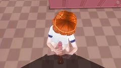 H3DC: HENTAI 3D - sudut pandangan pertama awek kolej berambut merah menyentak zakar...