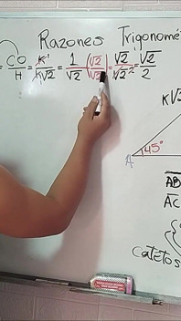 16 Trigonometrie: 45 hoek - trigonometrische verhoudingen