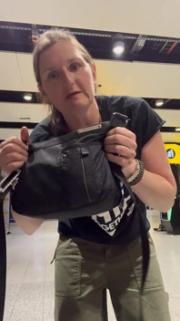 Bare Boobies at the Airport