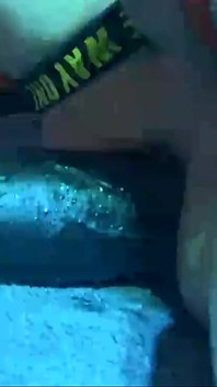 Cazzone nero divertimento anale con dildo