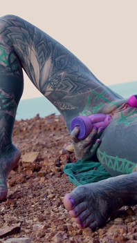 Tatuering tonåring anal onani