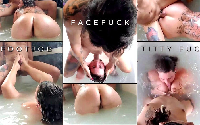 SexHackMe: Buharlı canlı yayın banyoda seks: amatör çiftin sakso, göt dildo ve...