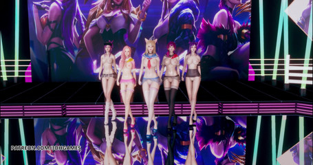 3D-Hentai Games: Hallo Venus -Wiebel wiebelen stripdans Ahri Akali Kaisa Evelynn Seraphine
