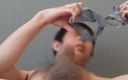 Kien Eresu: Masturbating with Thong Wearing on My Head