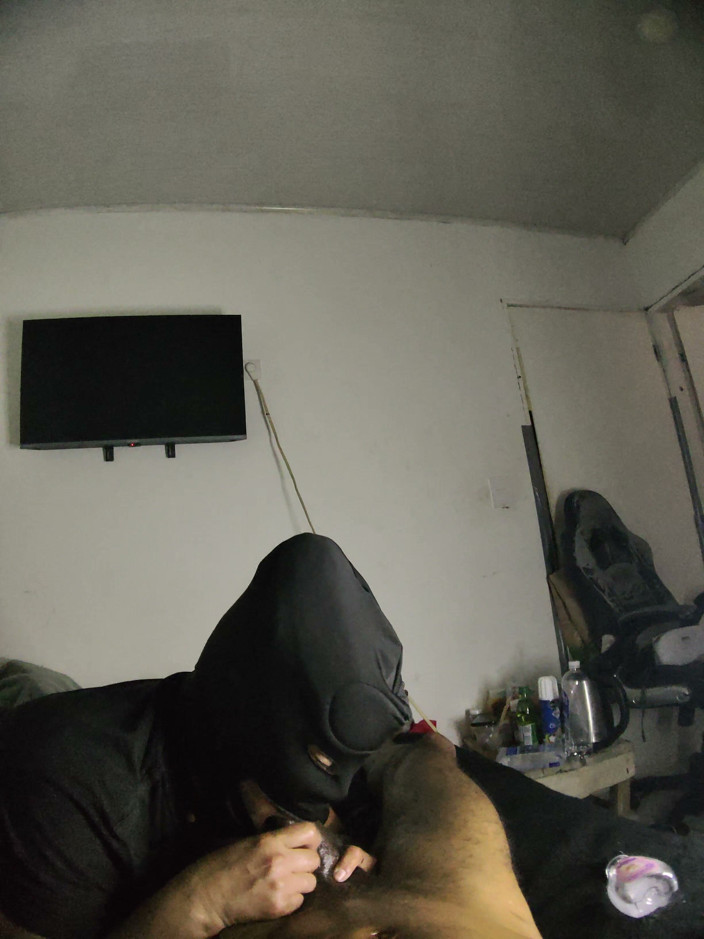 Cum-lobian dickdrainers: Throat Champ Black Mask