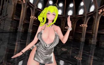 Azur Lane St. Louis Half Nude Dance Nayeon-pop Hentai Mmd 3D Blonde Hair Color Edit Smixix