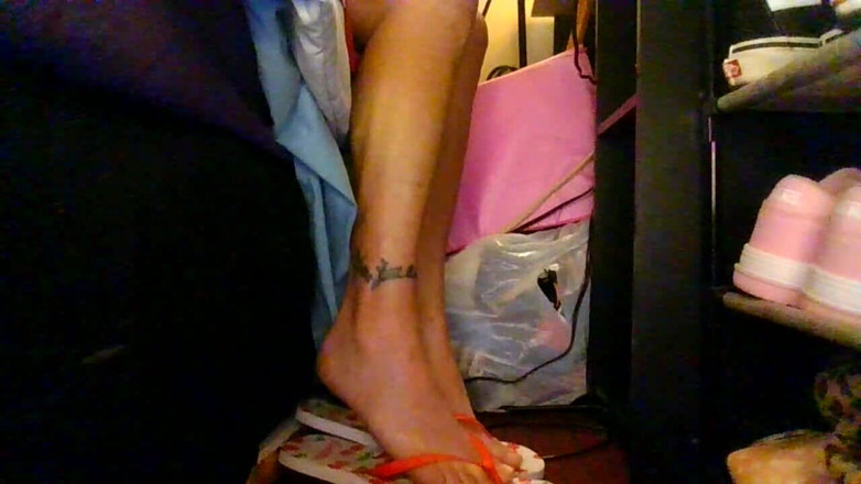 Abby Anna: Naturliga shoeplay säng flip flops