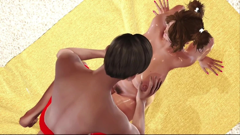 HotSummer117: Max's Life Cap 25 - Massage to Naked Girl on the Beach...