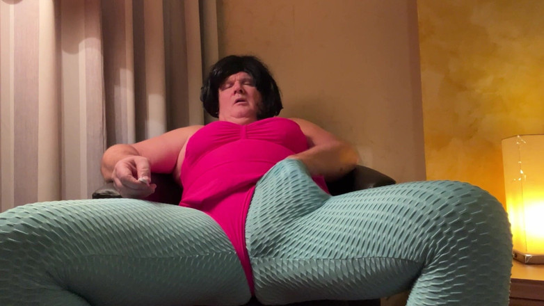 Nylon-Lottchen: Leggings de yoga com traje de banho