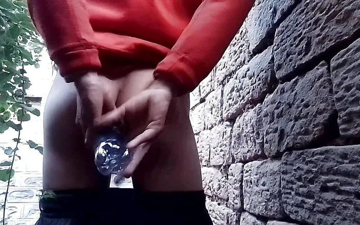Gangbang straight: Bottle Pounded in Her Ass Home Alone