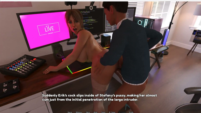 XXX Games Bunk: Perfect Housewife -gameplay - Roleplay - Wife Sexy Pussy Under Skirt, Finger and...