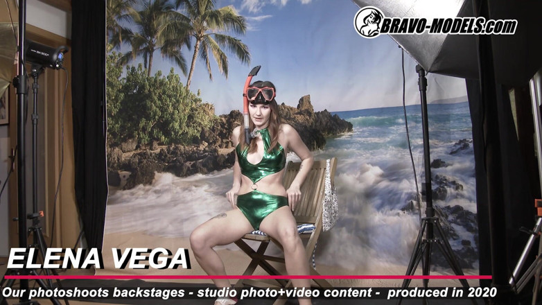Bravo Models Media: 377 backstage fotoshoot Elena Vega volwassen