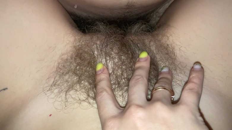 Hairy couple: Hairy couple very close up fucking